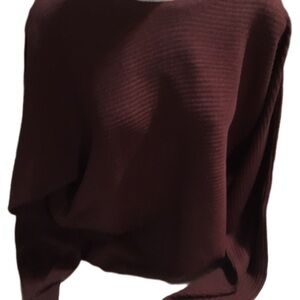 Ardene Off-the-Shoulder Burgundy Sweater